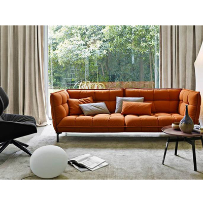China Mobília adornada grande casca da sala de visitas do sofá da tela com braço do coxim fornecedor