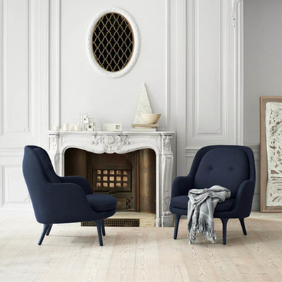 China Mobílias escandinavas do luxo do estilo da cadeira de sala de estar da fibra de vidro de Fritz Hansen Fri fornecedor