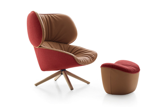 China Cadeira de sala de estar da fibra de vidro de Tabano por Patricia Urquiola B &amp; pelo estilo meados de do século de B Italia fornecedor