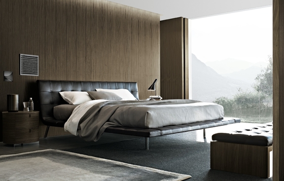 China Tipo estofado moderno do hotel do sofá do metal da cama de Poliform Onda de aço inoxidável fornecedor