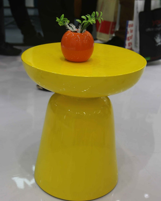 China GV customizável interno pequeno da mesa de centro redonda amarela do metal de Arcylic fornecedor