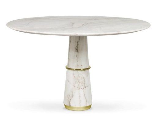 China Habilidade das tabelas da sala de jantar de AGRA e exposição modernas de mármore da elegância fornecedor