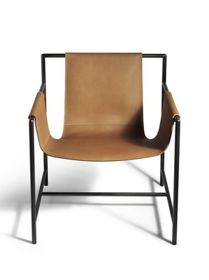 China Material de couro bronzeado 50*48*73cm do braço da fibra de vidro do coração de Ming cadeira fácil fornecedor