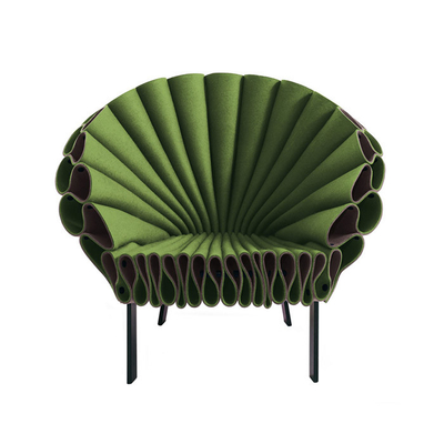 China A cadeira contemporânea moderna do pavão por Dror para o cappellini na tela e o couro com quadro do metal terminam fornecedor