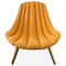 Cadeira de sala de estar personalizada da marinha, cadeira amarela de Jonathan Adler Brigitte com almofada fornecedor