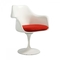 Cadeira branca da tulipa do outeiro da cafetaria, cadeira da tulipa de Saarinen com coxim fornecedor