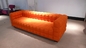 3 sofás moderno do couro de Seater, sofá 228 * 88 * 79cm da grade dos pés da madeira maciça fornecedor