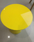 GV customizável interno pequeno da mesa de centro redonda amarela do metal de Arcylic fornecedor