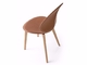 Cadeira de couro bronzeado estofada feito-à-medida, cadeira de W da manjericão do estúdio de MrSmith fornecedor