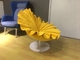 Cadeira fácil da flor de Kenneth Cobonpue/poltrona bonita do amarelo da mostarda fornecedor