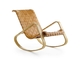 Dondolo de couro bronzeado que balança a cadeira fácil/a cadeira balanço rústica do amarelo fornecedor