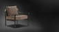 A cadeira do braço da fibra de vidro de Flou Iko com armação de aço tubular/correias de couro suporta fornecedor