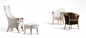 Multi cadeira de asa do couro de Progetti da densidade, madeira maciça que janta cadeiras fornecedor