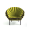 A cadeira contemporânea moderna do pavão por Dror para o cappellini na tela e o couro com quadro do metal terminam fornecedor