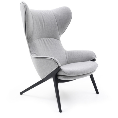 China Cadeira de sala de estar  moderno do Chaise do quadro da fibra de vidro do metal 79 * 87 * 112 CM fornecedor