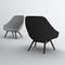Cadeira de sala de estar com pés de madeira, cadeira do feno da tela de sala de estar da mobília moderna baixa fornecedor