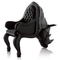 Preto animal comercial da forma da mobília home da cadeira/sofá do rinoceronte da fibra de vidro fornecedor