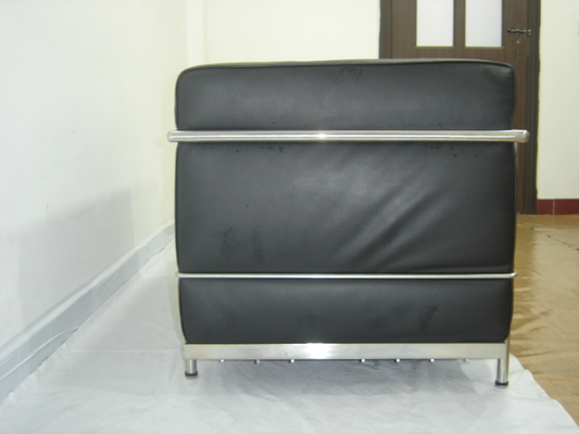 2 preto americano clássico moderno do estilo do couro genuíno do sofá dos assentos fornecedor