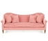 Sofá da tela do rosa da mobília do hotel do lazer, sofá ordinário da sala de hotel do tamanho fornecedor