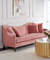 Sofá da tela do rosa da mobília do hotel do lazer, sofá ordinário da sala de hotel do tamanho fornecedor