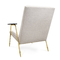 Cadeira de sala de estar de Ingmar da sala de visitas, cadeiras modernas da mobília com pé do ouro de Champagne fornecedor