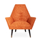Cadeira de sala de estar alaranjada da fibra de vidro de Sorrento para a sala do café com quadro do metal fornecedor