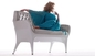 Mobília da cadeira do braço da fibra de vidro da cadeira de Showtime Poltrona da réplica, branco azul fornecedor