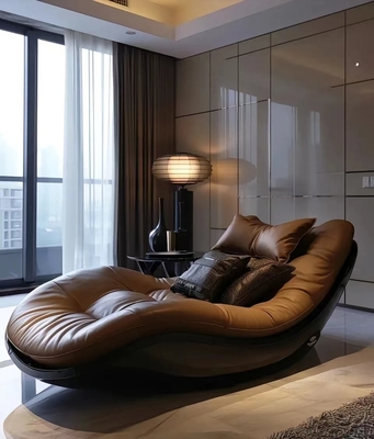 Moderno Retro Chaise Reclinante Sofá Lounge Mobiliário Para Casa Usar Quarto Estudo Grand Flat Villa Casual Sala de estar fornecedor