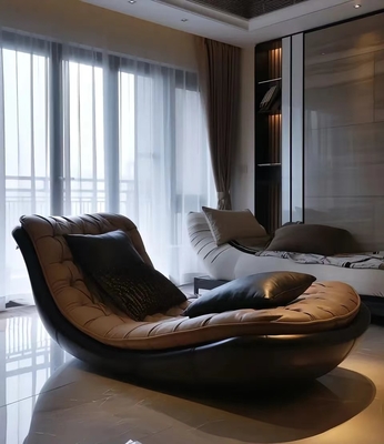 Moderno Retro Chaise Reclinante Sofá Lounge Mobiliário Para Casa Usar Quarto Estudo Grand Flat Villa Casual Sala de estar fornecedor
