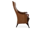 Multi cadeira de asa do couro de Progetti da densidade, madeira maciça que janta cadeiras fornecedor
